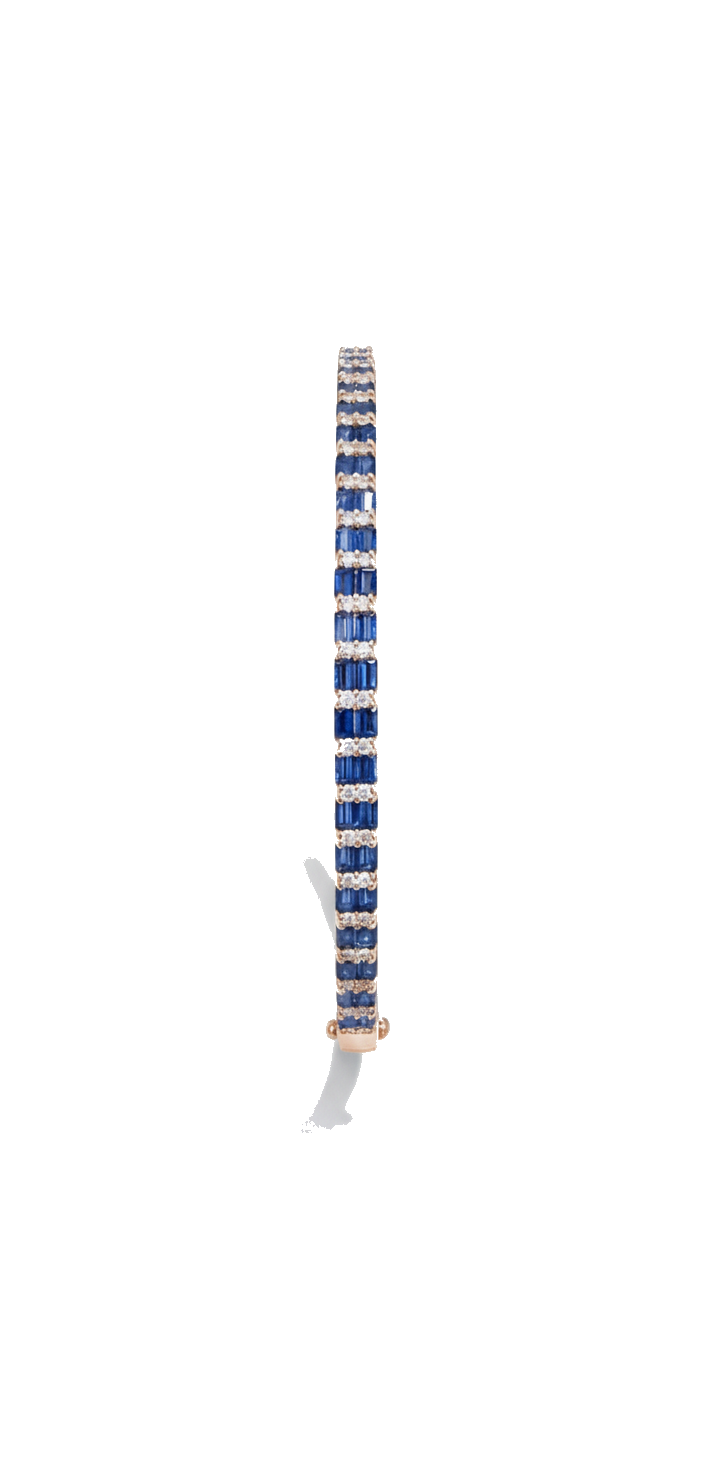 Sapphire Line Bangle
