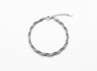 Silver Triple Twist Bracelet worn view | Ethical Lab-Grown Diamonds Delhi