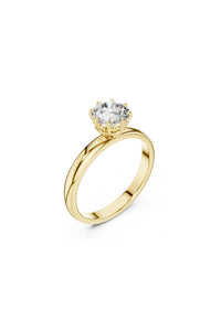 Ophelia Radiant Solitaire Ring