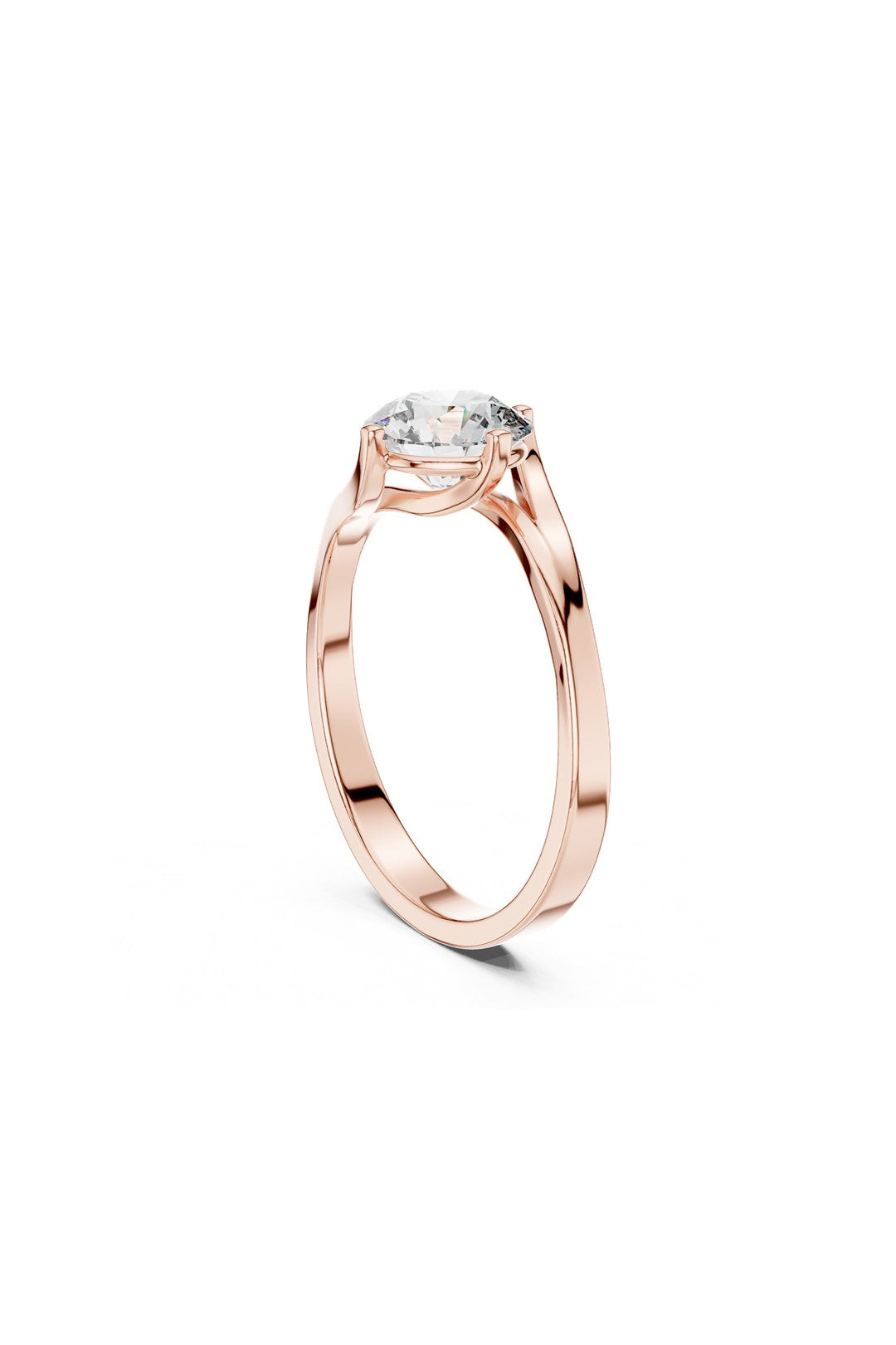 Delphine Slim Solitaire Ring