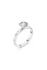 Lysandra Crown Solitaire Ring