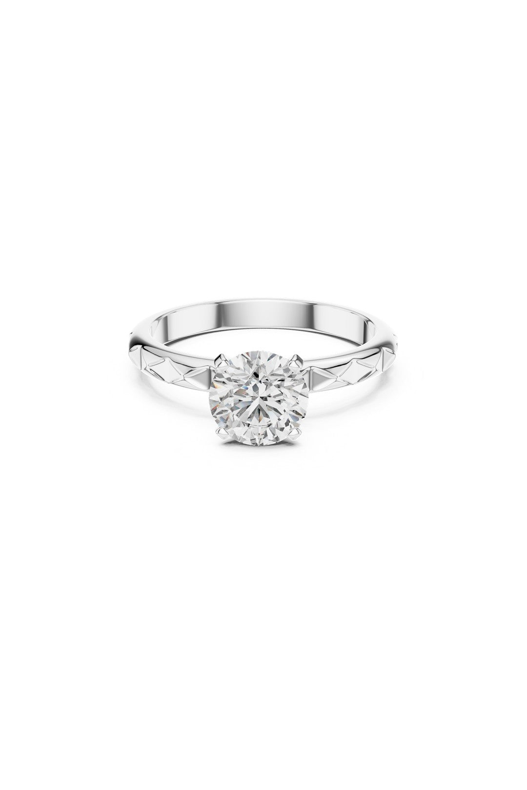 Lysandra Crown Solitaire Ring