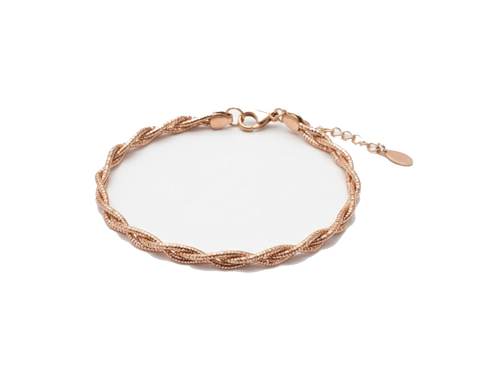 Golden Twist Bracelet detail in 925 sterling silver
