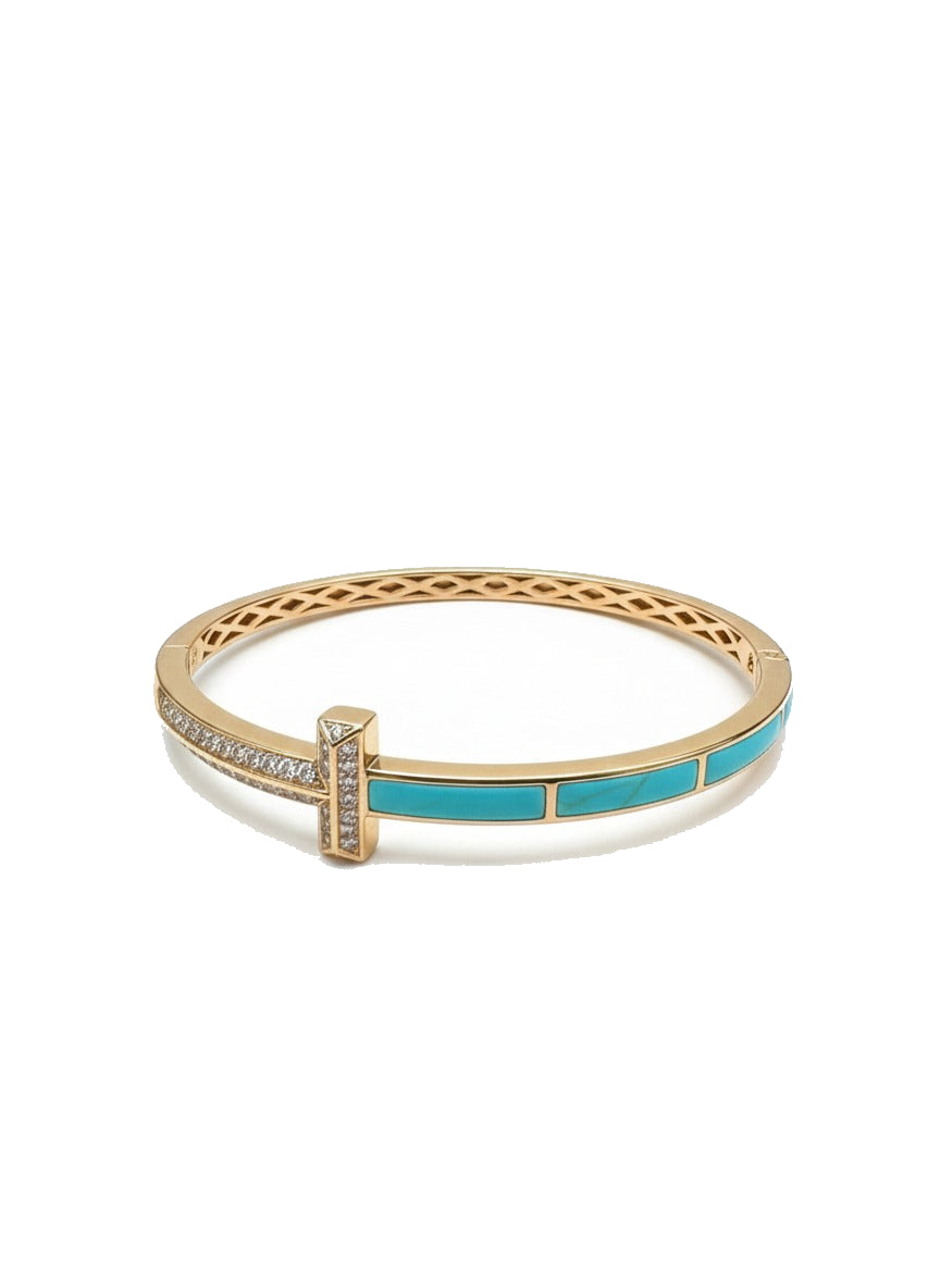 Turquoise Axis Bangle