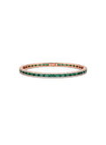 Close up of Emerald Line Bangle in BIS Hallmarked Gold | RareCut Lab Grown Diamonds