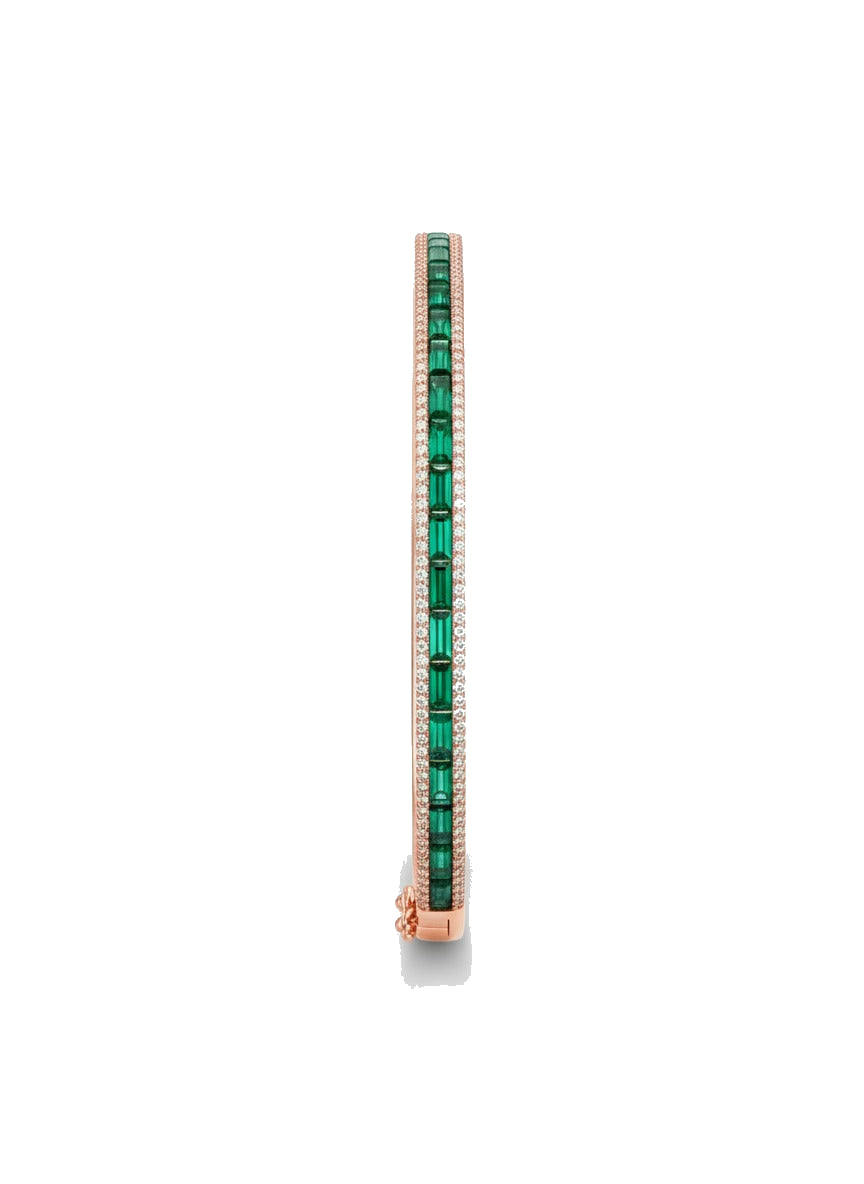 Emerald Line Bangle