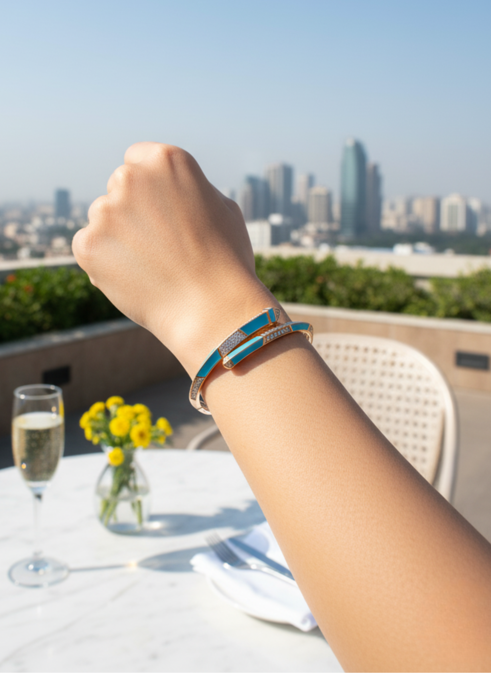 Turquoise Segment Bangle