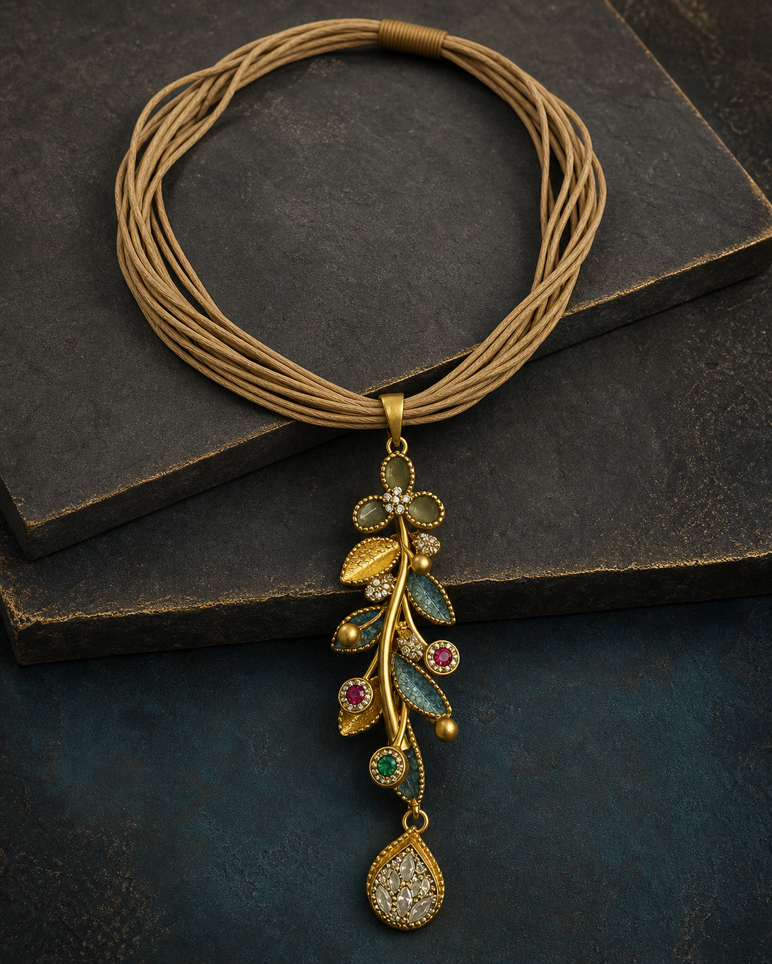 Botanical Cascade Pendant Set