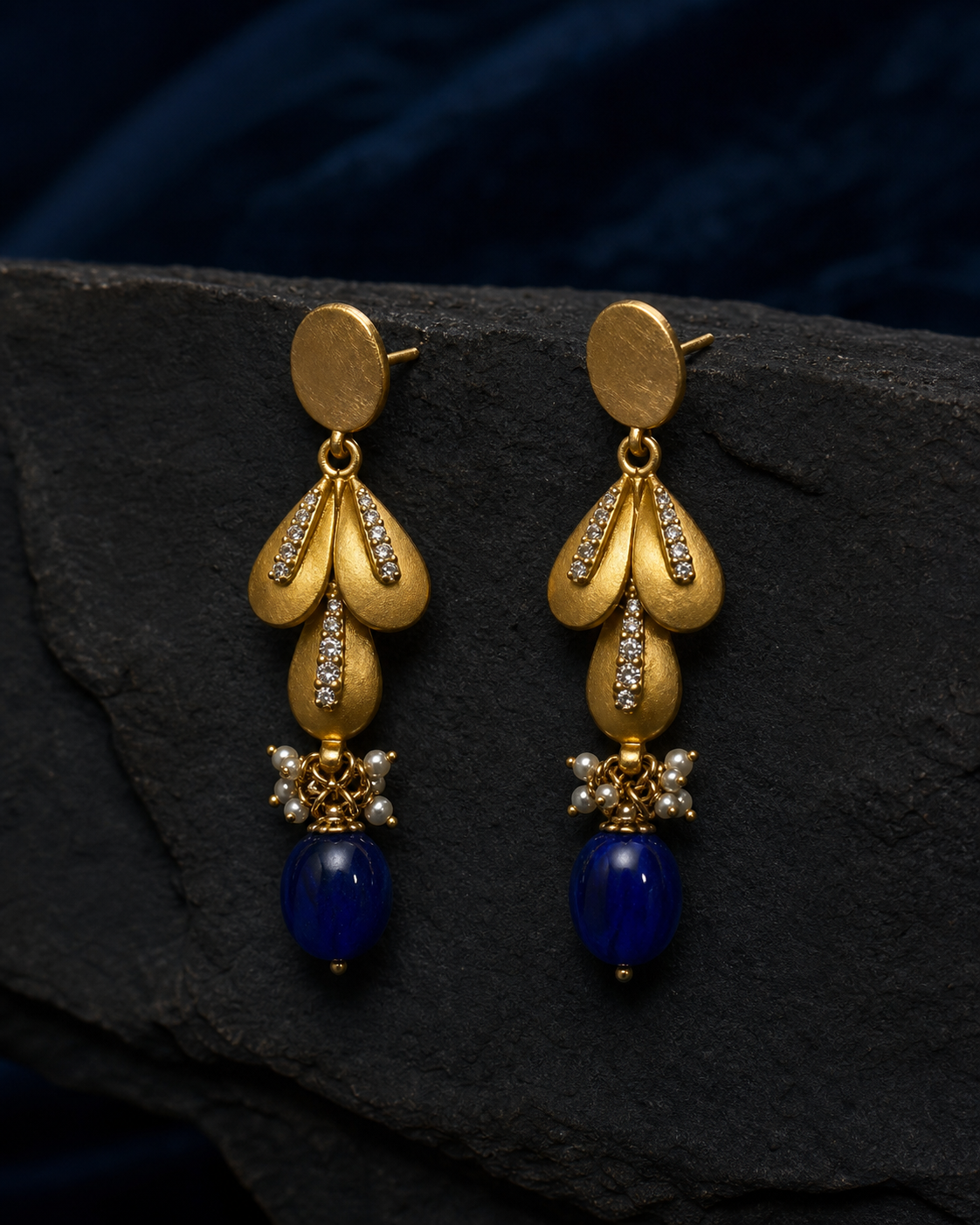 Midnight Peacock Pendant Set
