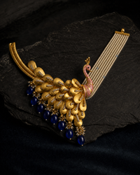 Midnight Peacock Pendant Set