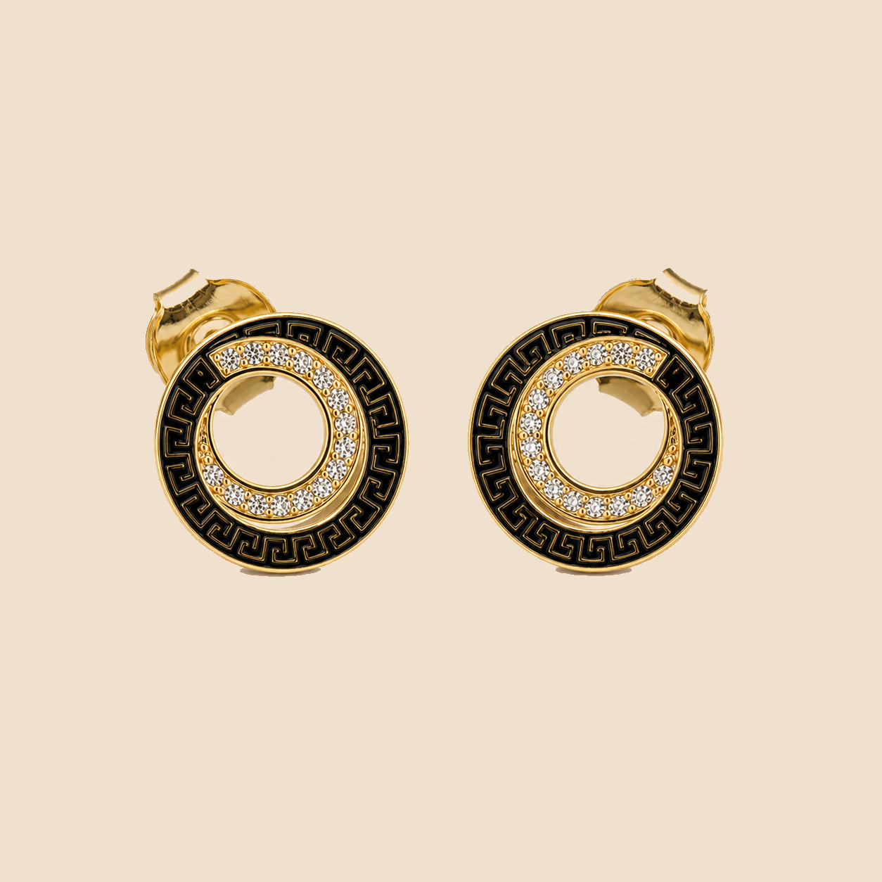 Onyx Grecian Orbit Studs
