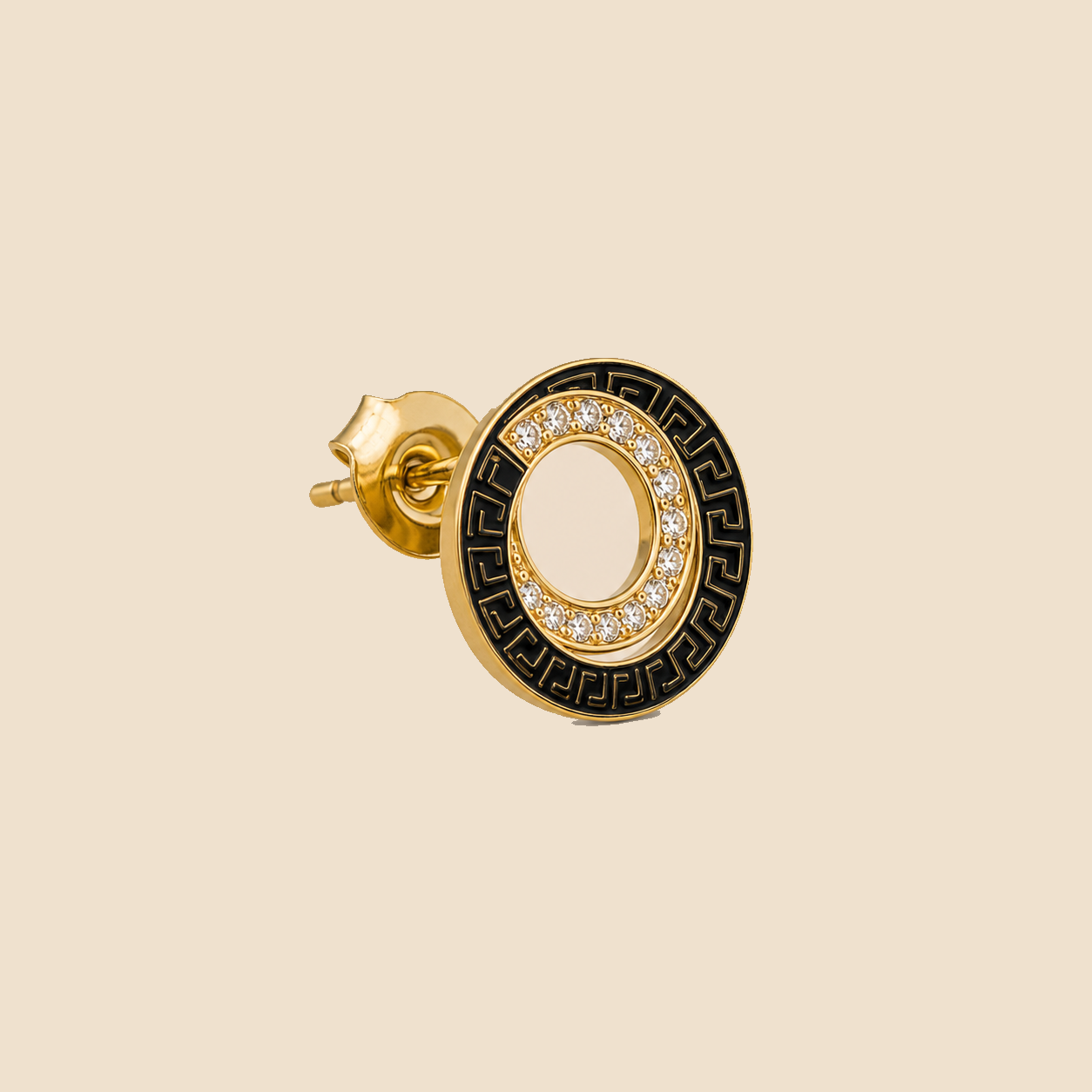 Onyx Grecian Orbit Studs