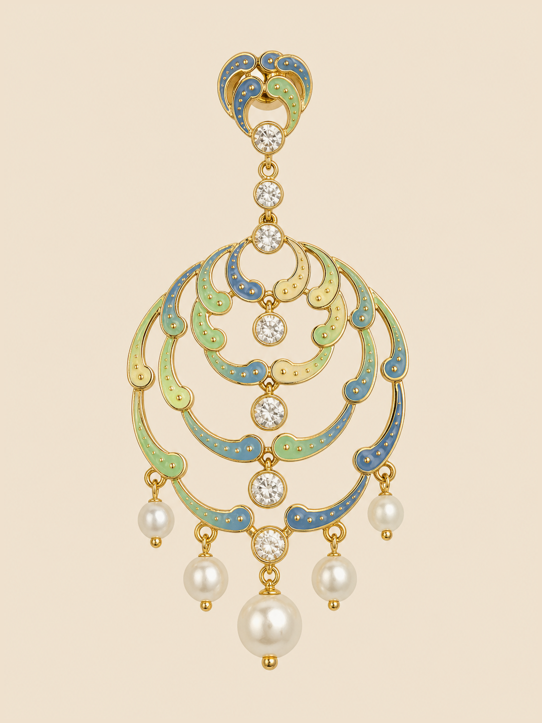 Meher Pastel Chandelier Earrings