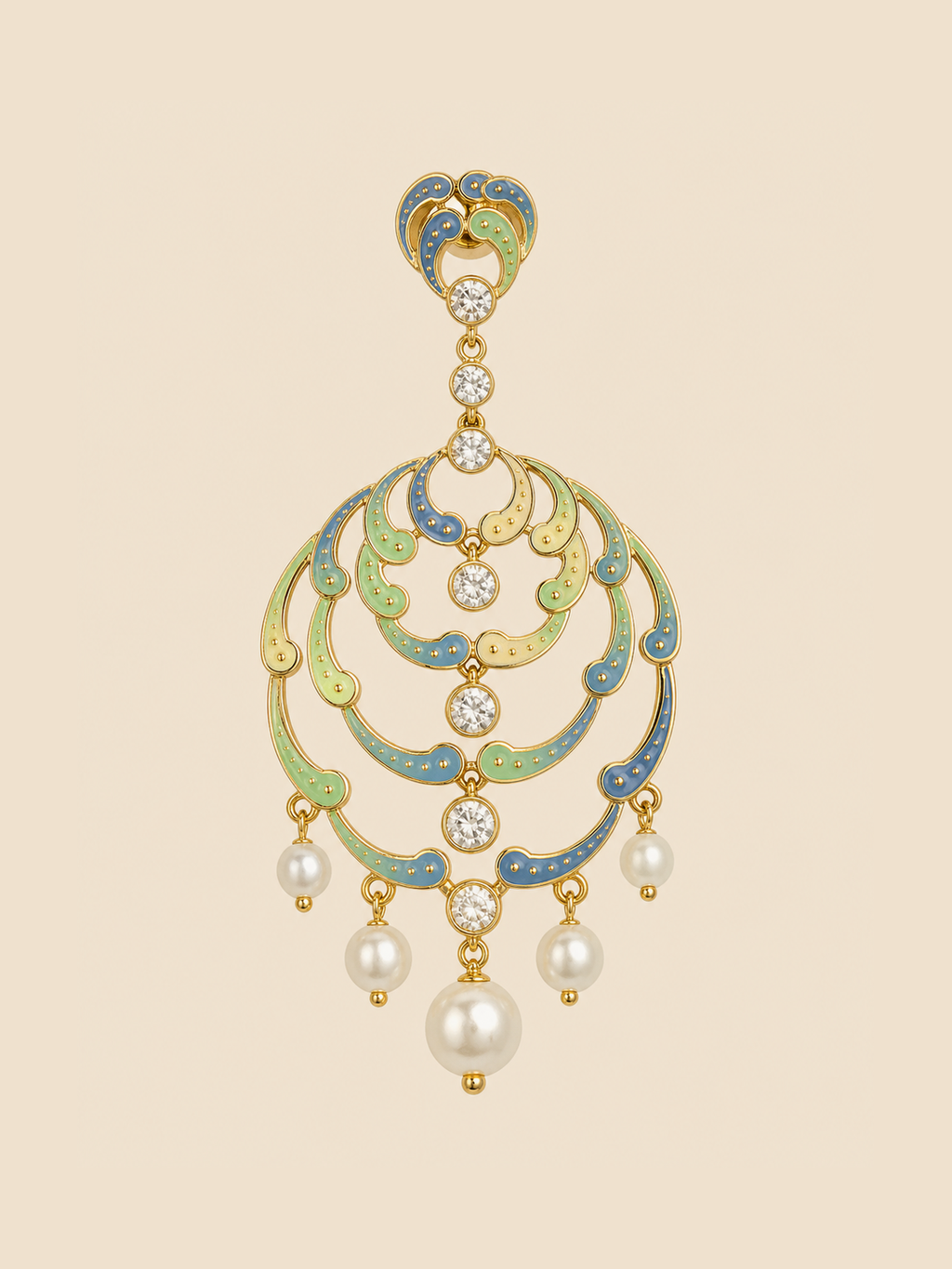 Meher Pastel Chandelier Earrings