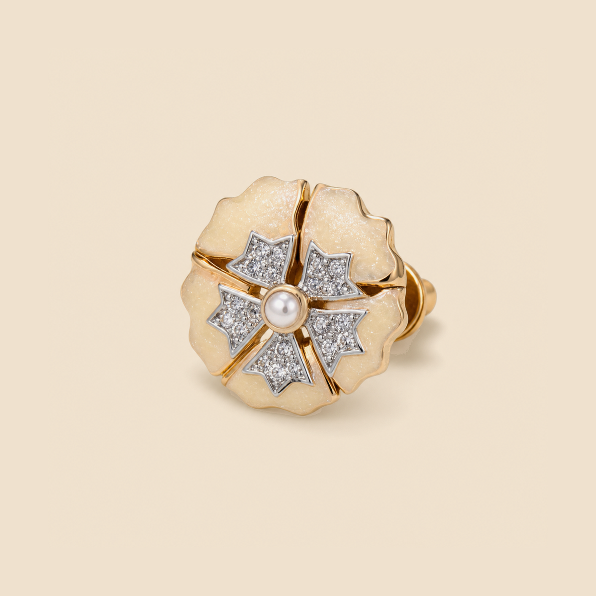 Ivory Pearl Starburst Studs