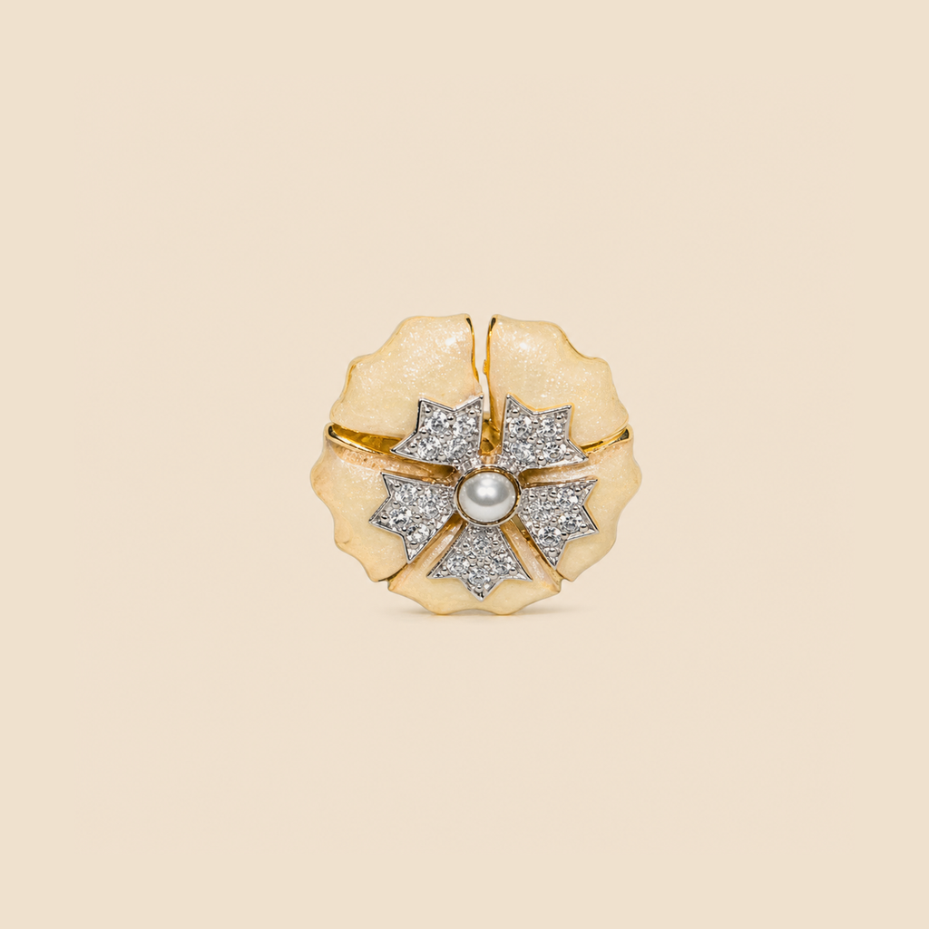 Ivory Pearl Starburst Studs