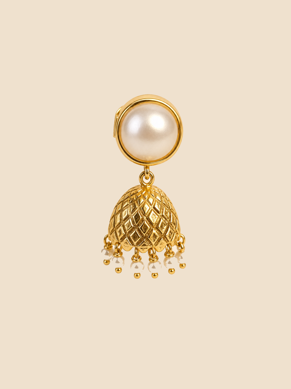 Noor Pearl Jhumka Earrings
