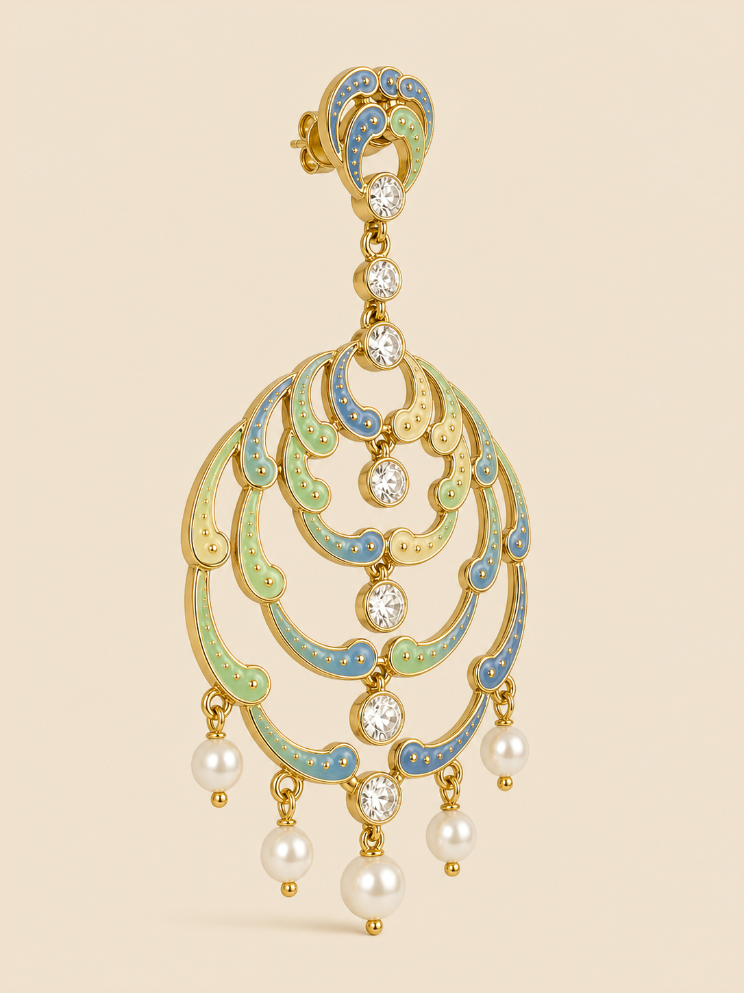 Meher Pastel Chandelier Earrings