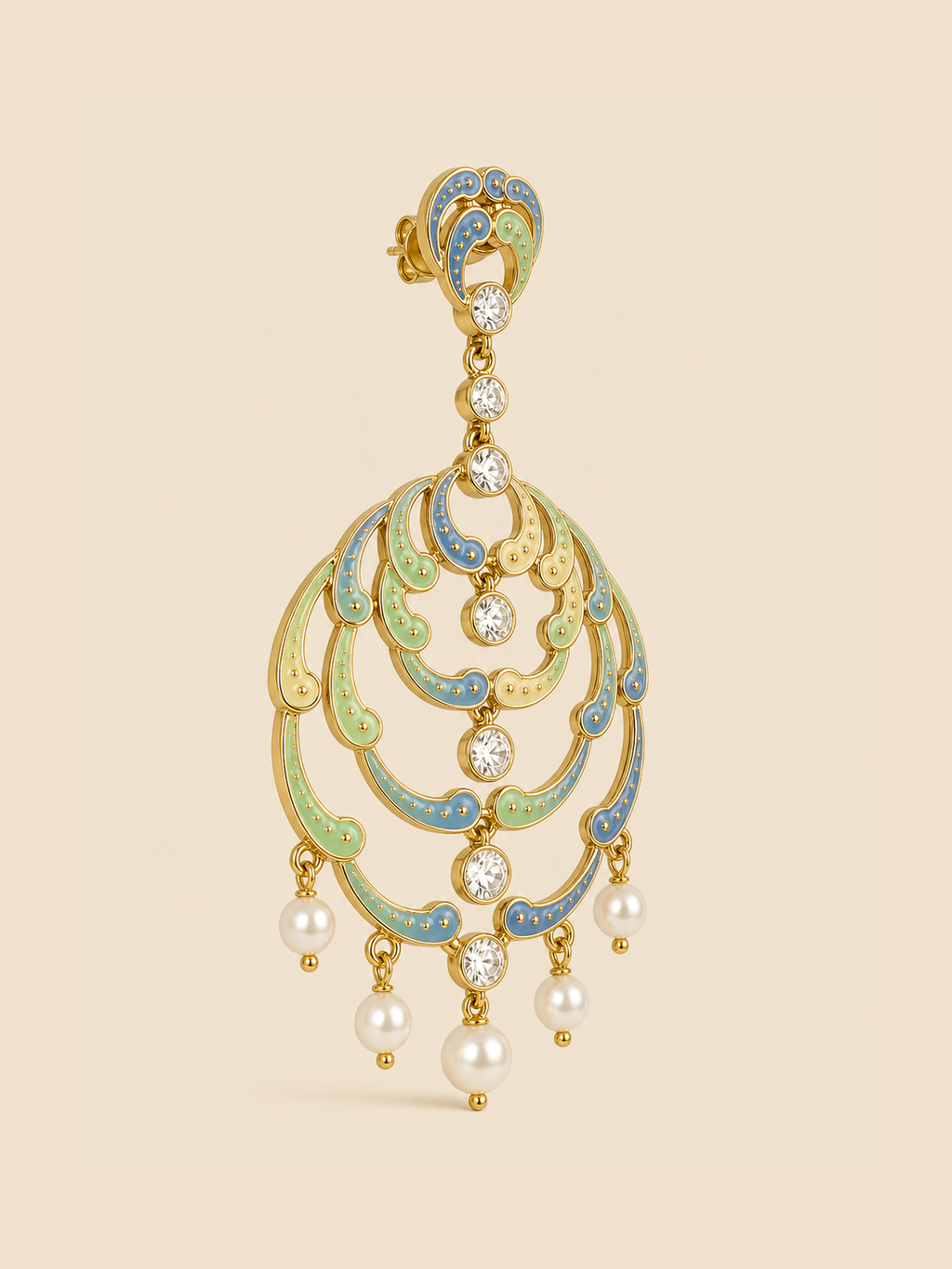 Meher Pastel Chandelier Earrings