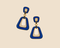 Cobalt Portal Drop Earrings