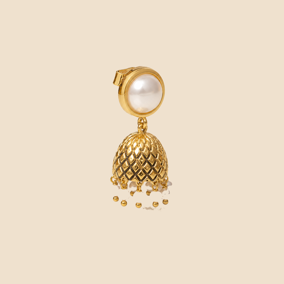 Noor Pearl Jhumka Earrings