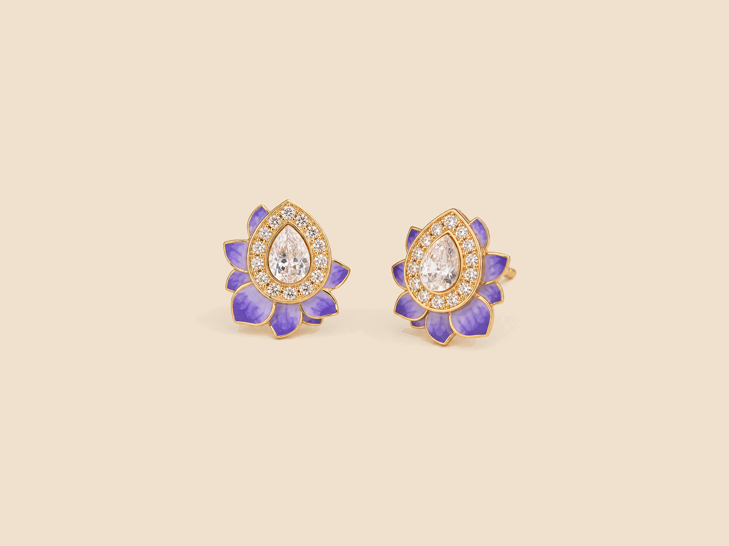 Amara Lotus Studs