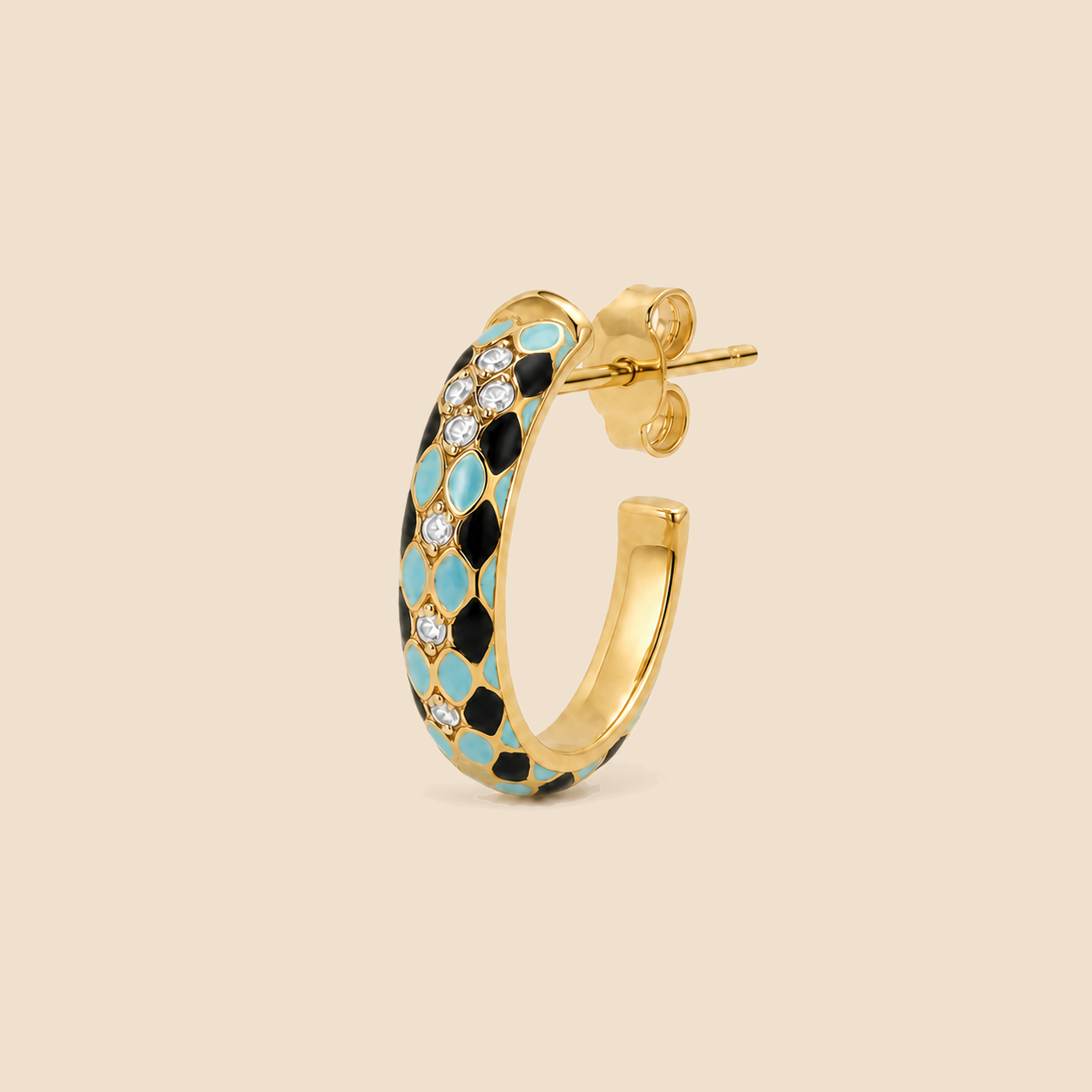 Firuze Mosaic Hoops