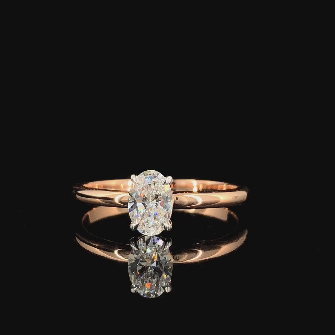 Luna Solitaire Ring